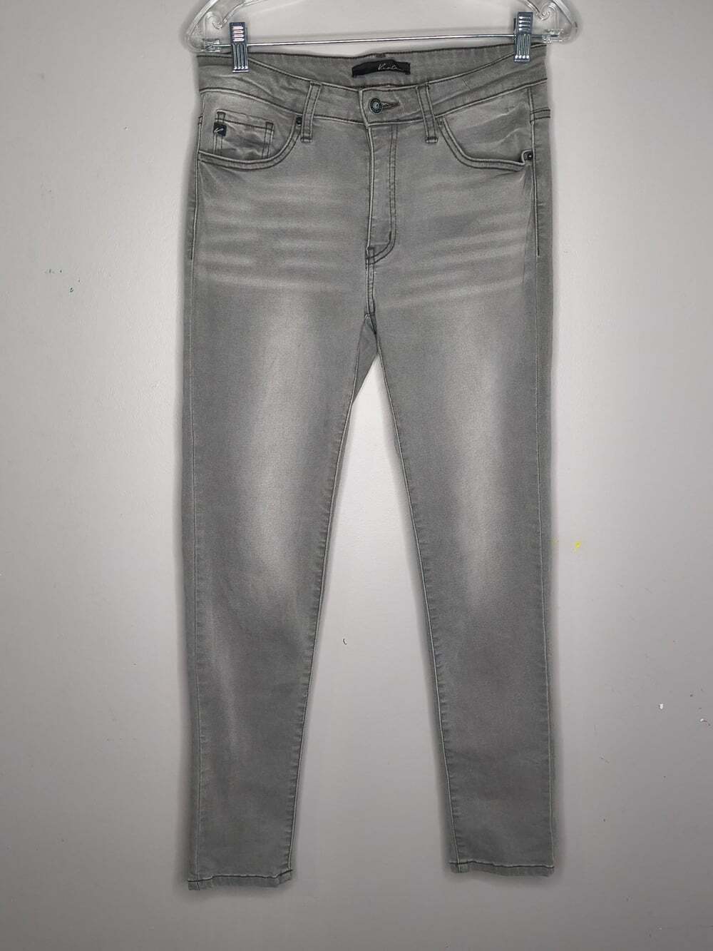Kancan KC7085LG Light Gray Faded Wash Skinny Jean Women's Size 29